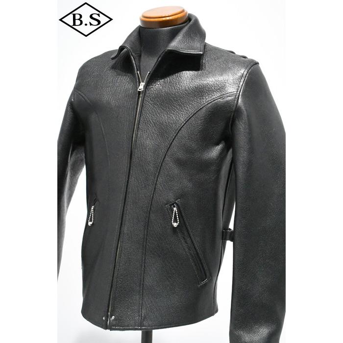 ファインクリーク＆コー FINECREEK＆CO レザージャケット ACJK062 Arrow Goat BLACKの画像