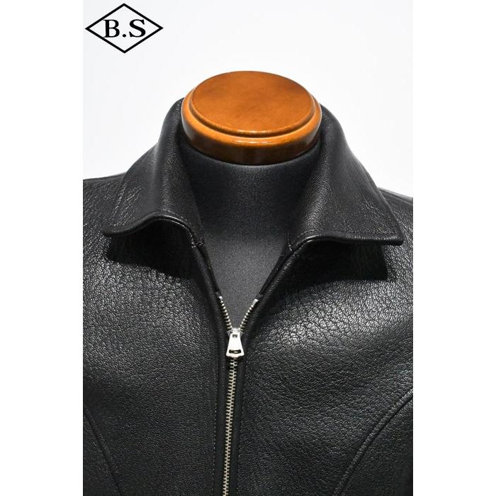 ファインクリーク＆コー FINECREEK＆CO レザージャケット ACJK062 Arrow Goat BLACKの画像