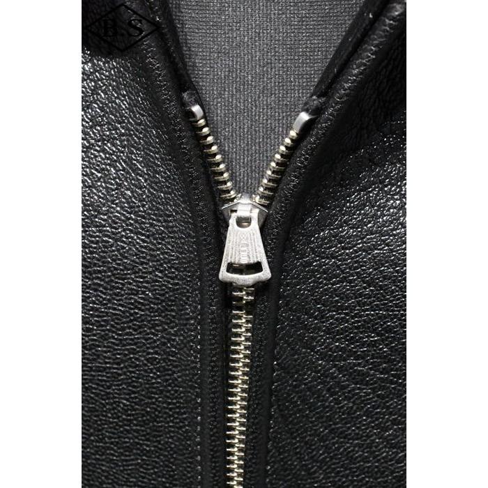 ファインクリーク＆コー FINECREEK＆CO レザージャケット ACJK062 Arrow Goat BLACKの画像