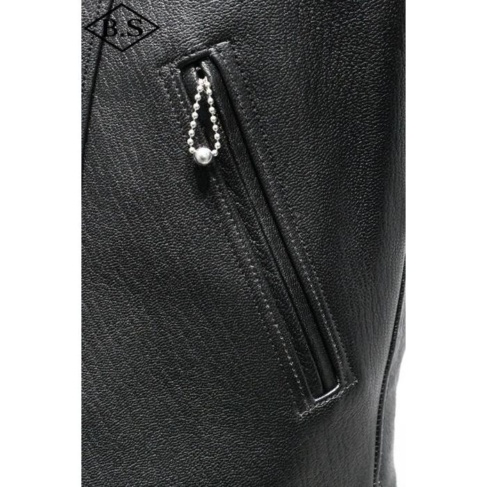 ファインクリーク＆コー FINECREEK＆CO レザージャケット ACJK062 Arrow Goat BLACKの画像