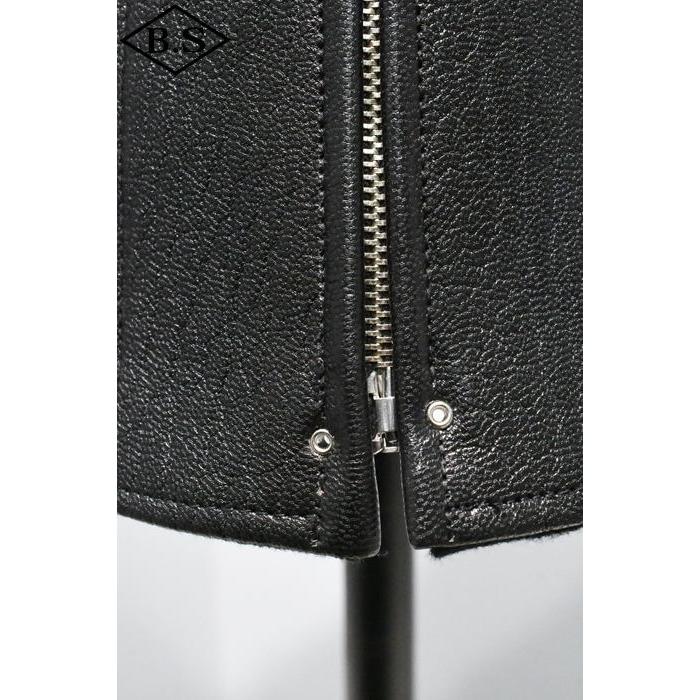 ファインクリーク＆コー FINECREEK＆CO レザージャケット ACJK062 Arrow Goat BLACKの画像