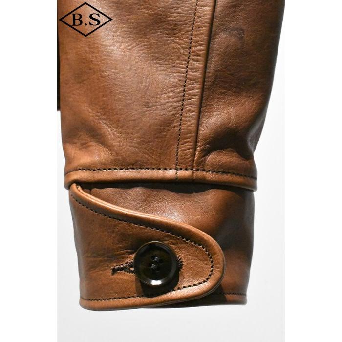 Schott◇G-1/デカTALON/状:C(ライニング破れ・汚れ)/--/レザー/BRW