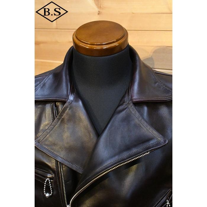 ファインクリーク＆コー レザージャケット FINECREEK＆CO ACJK036 LONG HILL ロングヒル BROWN ブラウンの画像