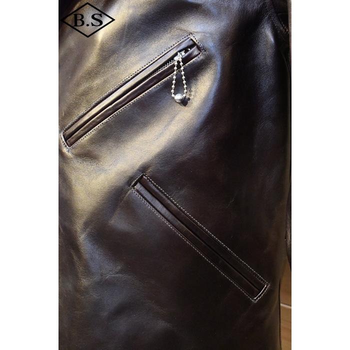 ファインクリーク＆コー レザージャケット FINECREEK＆CO ACJK036 LONG HILL ロングヒル BROWN ブラウンの画像