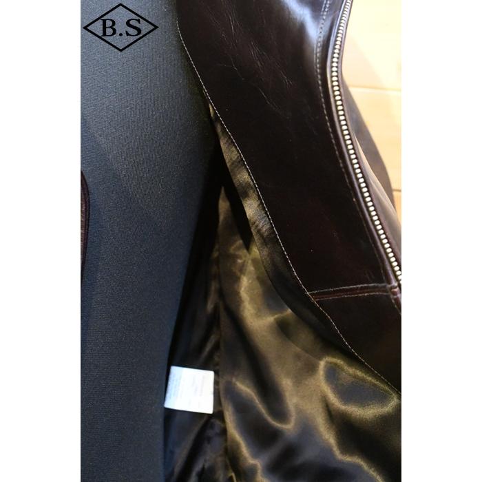 ファインクリーク＆コー レザージャケット FINECREEK＆CO ACJK036 LONG HILL ロングヒル BROWN ブラウンの画像