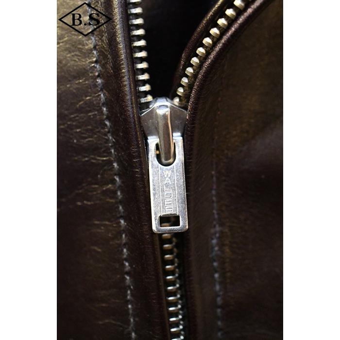 ファインクリーク＆コー レザージャケット FINECREEK＆CO ACJK036 LONG HILL ロングヒル BROWN ブラウンの画像