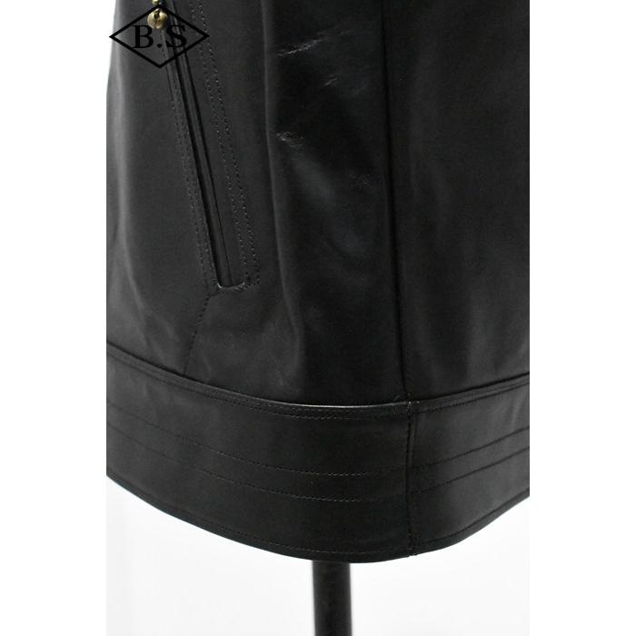 FINE CREEK & CO 黒 レザージャケット　サイズ42 FINE CREEK & CO 黒 レザージャケット サイズ42 全2色【FINE CREEK&CO