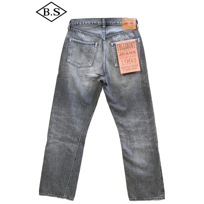 フルカウント FULLCOUNT ジーンズ 1101BKHW Straight Black Denim Hand Wash Black ワン