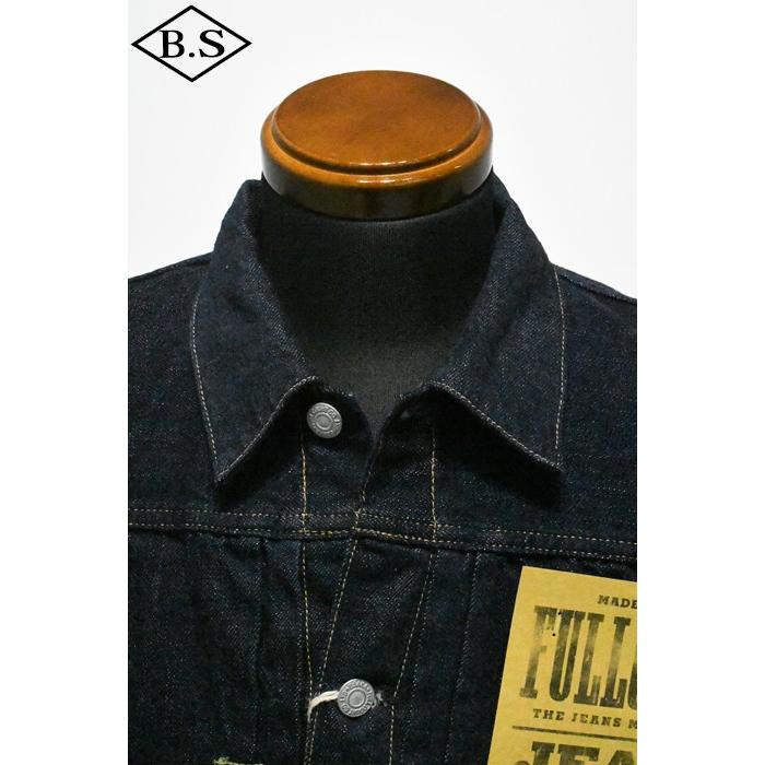 フルカウント FULLCOUNT Gジャン 2107SSW Type 1 Denim Jacket (Super Smooth) (One Wash) ファースト インディゴ ワンウォッシュの画像