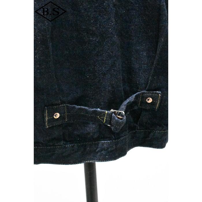 フルカウント FULLCOUNT Gジャン 2107SSW Type 1 Denim Jacket (Super Smooth) (One Wash) ファースト インディゴ ワンウォッシュの画像