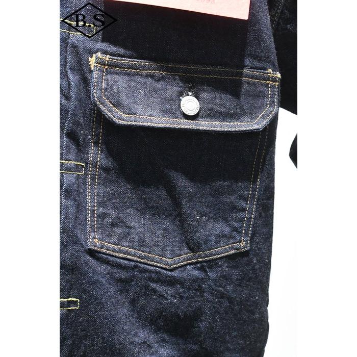 フルカウント FULLCOUNT Gジャン 2107W-20 Type 1 Denim Jacket ファースト タイプデニム ジャケット 13.7OZ インディゴ ワンウォッシュの画像
