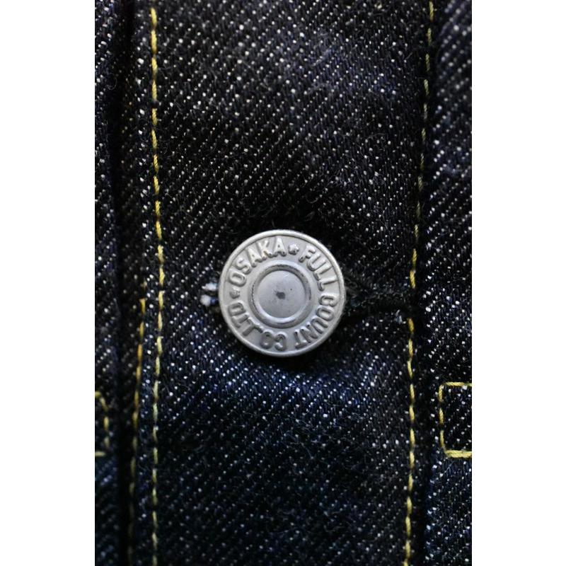 フルカウント FULLCOUNT Gジャン 2107W-20 Type 1 Denim Jacket ファースト タイプデニム ジャケット 13.7OZ インディゴ ワンウォッシュの画像