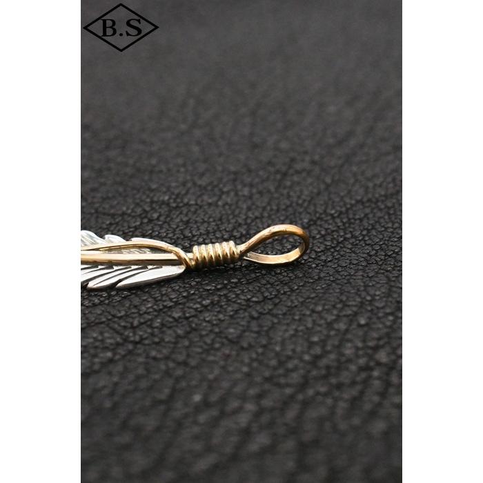 インディアンジュエリー INDIAN JEWELRY 小物 ペンダントトップ F19-295 ナバホ族 Tanya Mace ターニャメイス イーグルフェザー ナロースタンプ スター | Indian Jewelry | 03