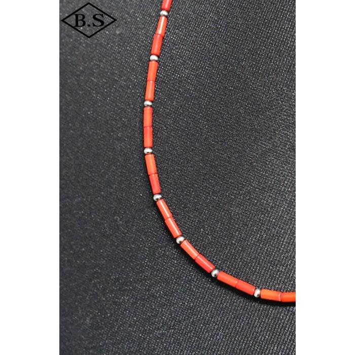 インディアンジュエリー INDIAN JEWELRY 小物 ネックレス FN36-014 ナバホパール バンブーコーラル 60cm