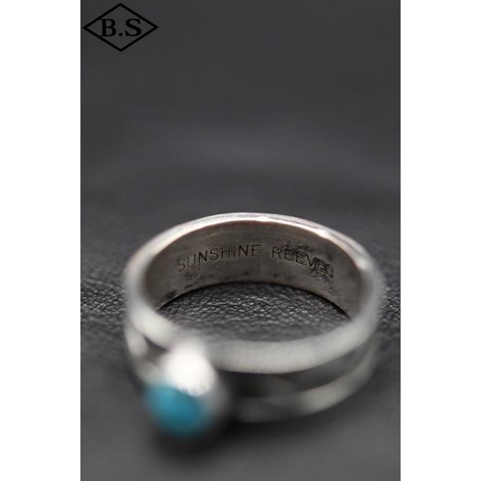 インディアンジュエリー INDIAN JEWELRY 小物 リング F22-122 ナバホ族 Sunshine Reeves サンシャインリーブス キングマン ターコイズ 22号の画像