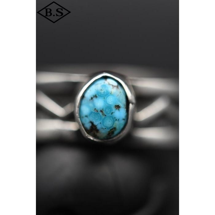 インディアンジュエリー INDIAN JEWELRY 小物 リング F22-122 ナバホ族 Sunshine Reeves サンシャインリーブス キングマン ターコイズ 22号の画像