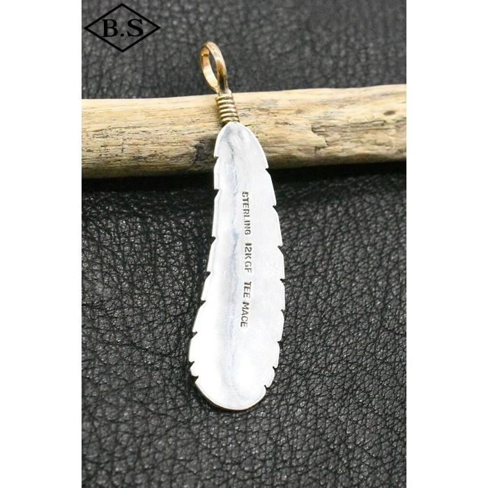 インディアンジュエリー INDIAN JEWELRY 小物 ペンダントトップ F18-297 ナバホ族 Tanya Mace ターニャメイス イーグルフェザー スタンプ ハートの画像