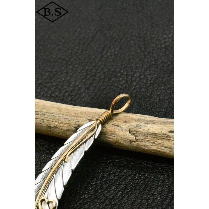 インディアンジュエリー INDIAN JEWELRY 小物 ペンダントトップ F18-297 ナバホ族 Tanya Mace ターニャメイス イーグルフェザー スタンプ ハートの画像