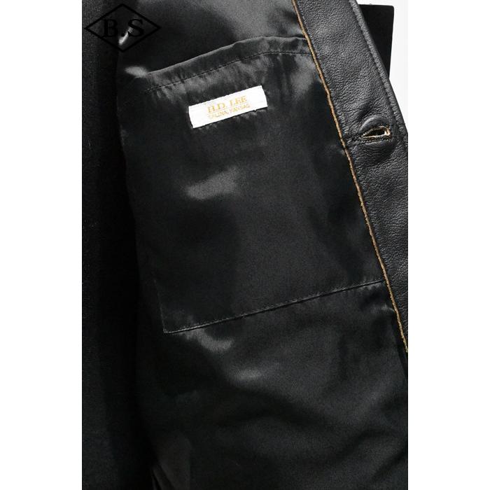 リー Lee レザージャケット LM9901-101 COWBOY JACKET LEATHER BLACKの画像