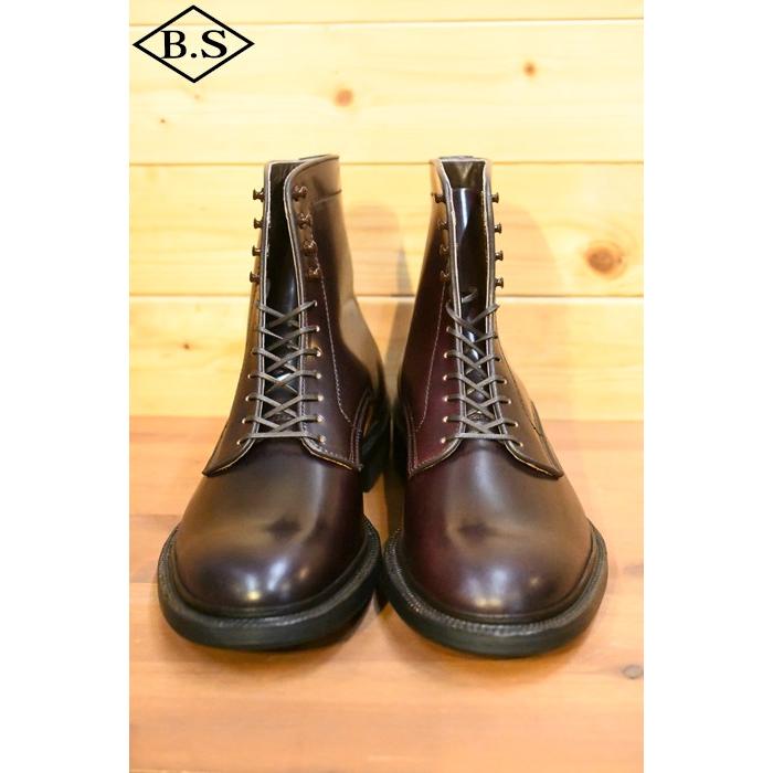 メイカーズ MAKERS 革靴 CDVN-09 CORDOVAN PLANE BOOTS プレーン ブーツ  BURGUNDY バーガンディーの画像