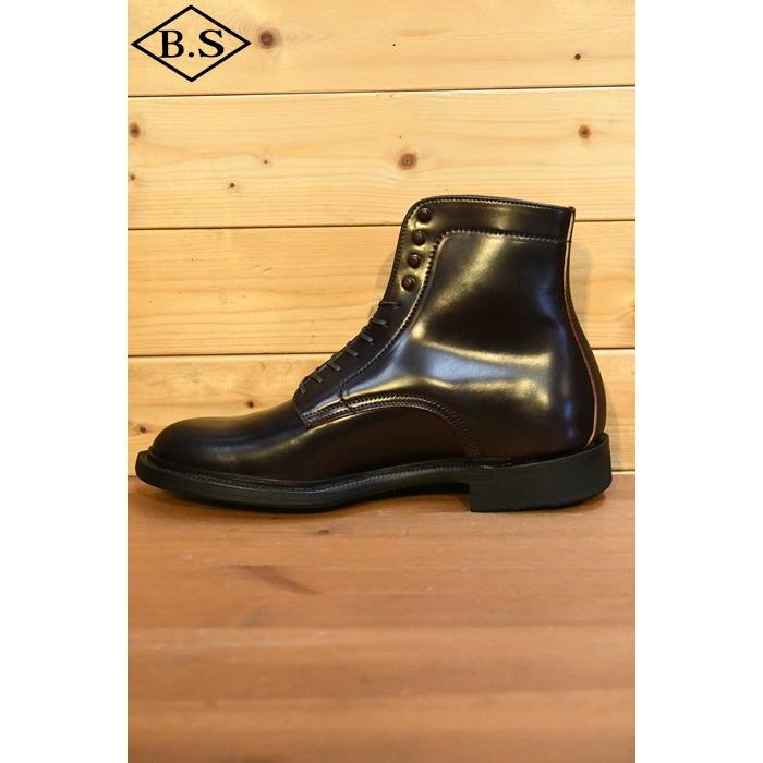 メイカーズ MAKERS 革靴 CDVN-09 CORDOVAN PLANE BOOTS プレーン ブーツ  BURGUNDY バーガンディーの画像