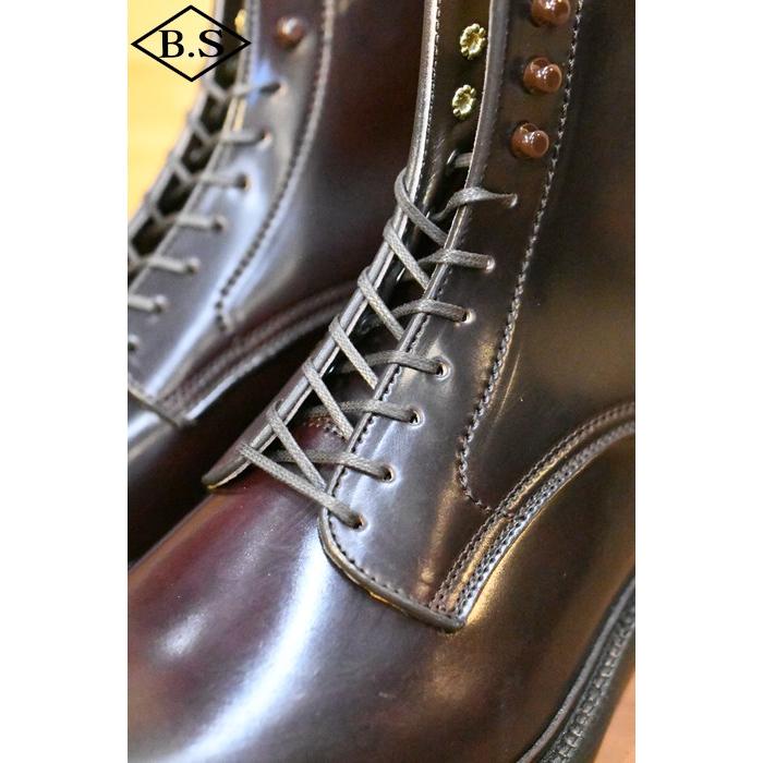 メイカーズ MAKERS 革靴 CDVN-09 CORDOVAN PLANE BOOTS プレーン ブーツ  BURGUNDY バーガンディーの画像