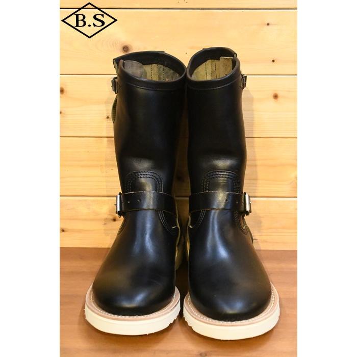 メイカーズ MAKERS エンジニアブーツ HSB-04 10inch ENGINEER BOOTS ITALIAN HORSE BUTT イタリアンホースバット トラクションソール BLACKの画像