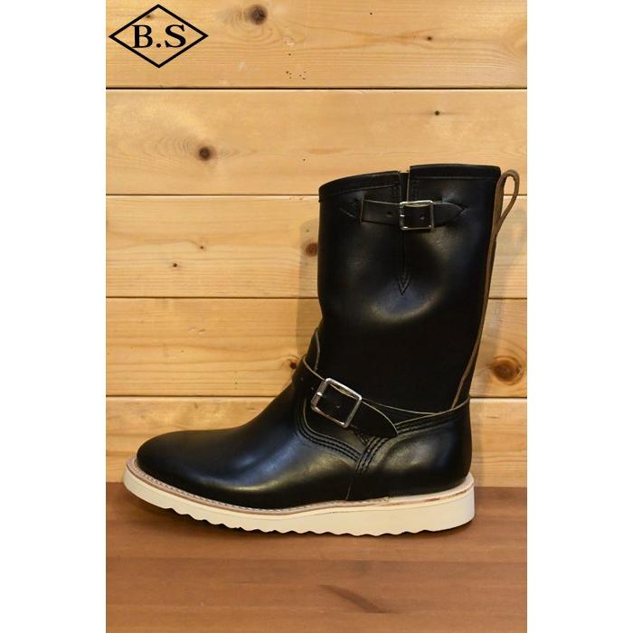 メイカーズ MAKERS エンジニアブーツ HSB-04 10inch ENGINEER BOOTS ITALIAN HORSE BUTT イタリアンホースバット トラクションソール BLACKの画像