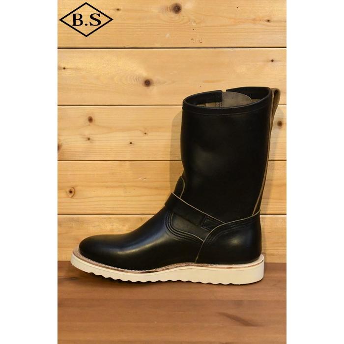メイカーズ MAKERS エンジニアブーツ HSB-04 10inch ENGINEER BOOTS ITALIAN HORSE BUTT イタリアンホースバット トラクションソール BLACKの画像