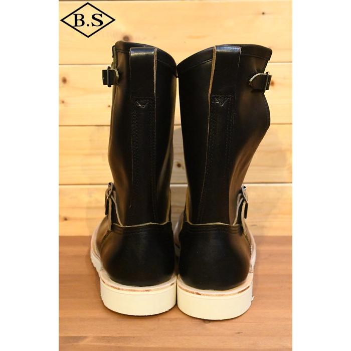 メイカーズ MAKERS エンジニアブーツ HSB-04 10inch ENGINEER BOOTS ITALIAN HORSE BUTT イタリアンホースバット トラクションソール BLACKの画像