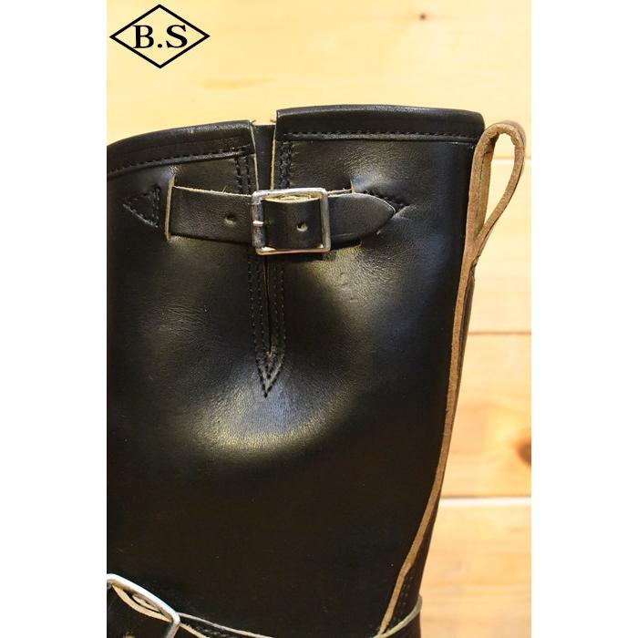 メイカーズ MAKERS エンジニアブーツ HSB-04 10inch ENGINEER BOOTS ITALIAN HORSE BUTT イタリアンホースバット トラクションソール BLACKの画像