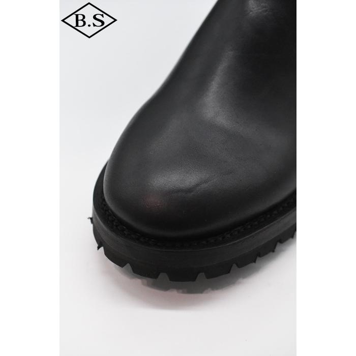 別注 メイカーズ MAKERS エンジニアブーツ HSB-04 HORSE BUTT ホースバット ビブラム #100ソール ブラックの画像