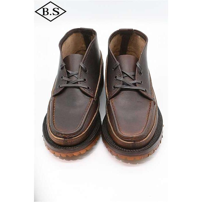 別注 メイカーズ MAKERS ブーツ CRAY(BARN STORMER LTD) DIPPED WORK HERNES ディップワークハーネス ビブラムラグソール BROWNの画像