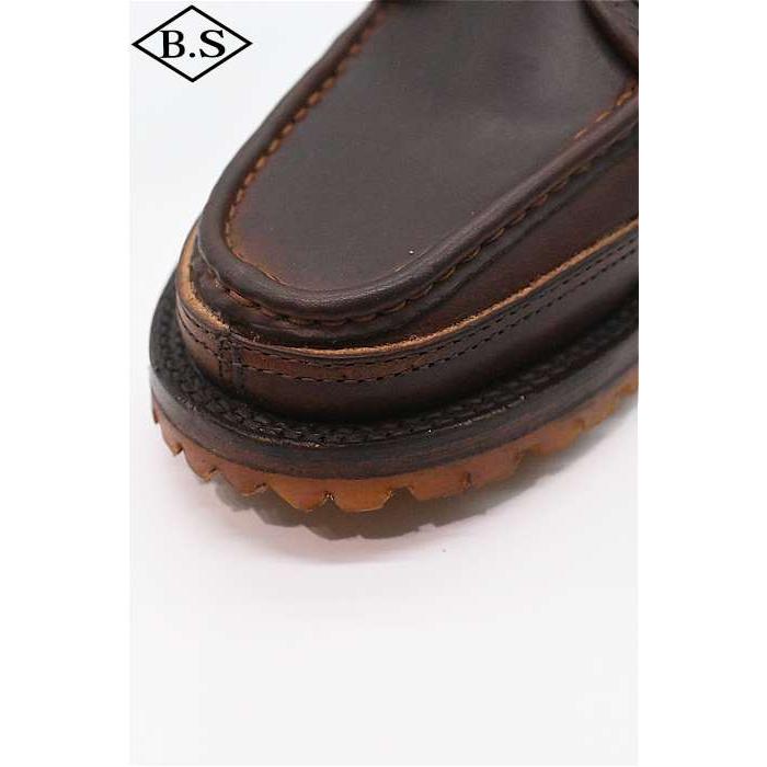 別注 メイカーズ MAKERS ブーツ CRAY(BARN STORMER LTD) DIPPED WORK HERNES ディップワークハーネス ビブラムラグソール BROWNの画像
