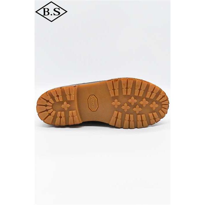 別注 メイカーズ MAKERS ブーツ CRAY(BARN STORMER LTD) DIPPED WORK HERNES ディップワークハーネス ビブラムラグソール BROWNの画像