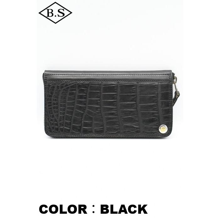 LEATHER & SILVER MOTO モト ウォレット FW1NC ヌメクロコダイル