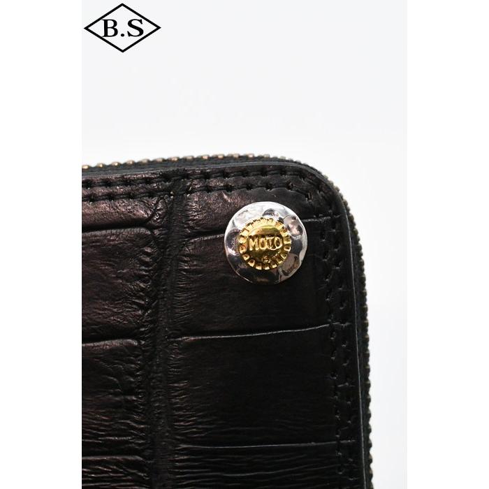 LEATHER & SILVER MOTO モト MOTO ウォレット FW4NC ヌメクロコダイル