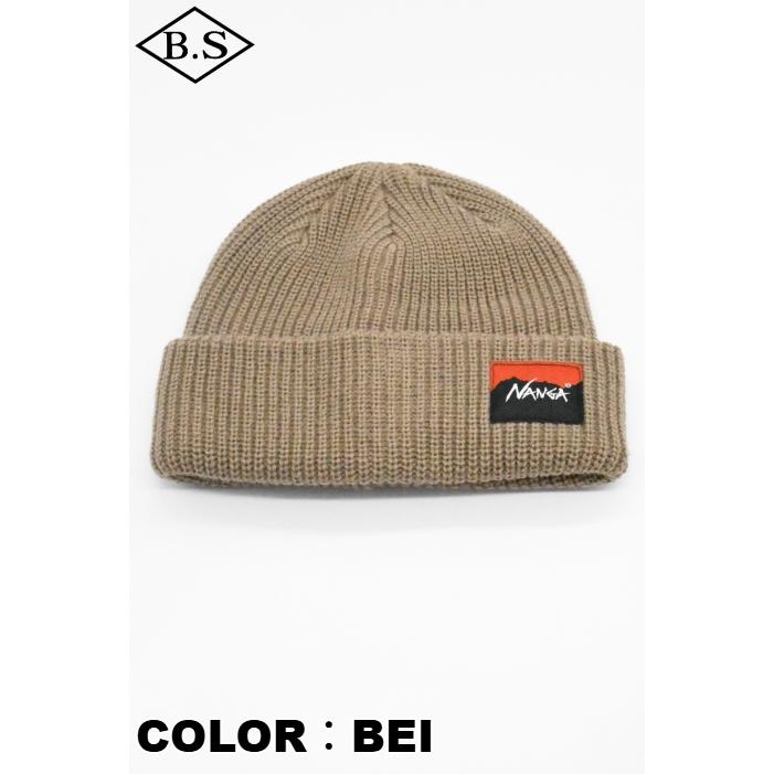 NANGA（ナンガ） ニットキャップ BOX LOGO BULKY BEANIE ボックスロゴ