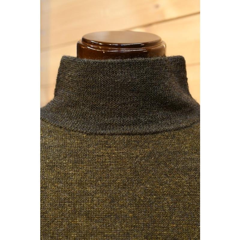 Nigel Cabourn オリーブ ハイネックシャツ 48 ナイジェルケーボン