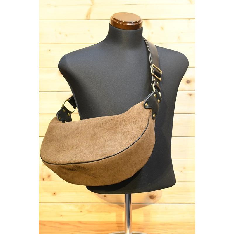オーパス インセプション OPUS INCEPTION バッグ IPHSB-03R HORSE HIDE BANANA BAG ホースハイド バナナバッグ ブラウン×ブラックの画像