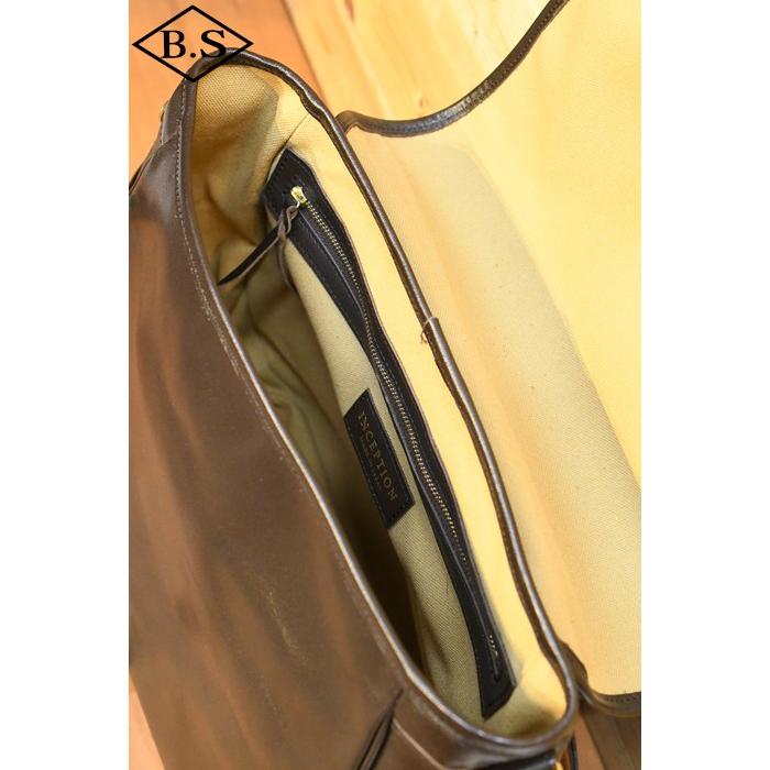 オーパス インセプション OPUS INCEPTION バッグ IPHSB-11 HORSE HIDE MAIL BAG (MEDIUM) ブラウンの画像