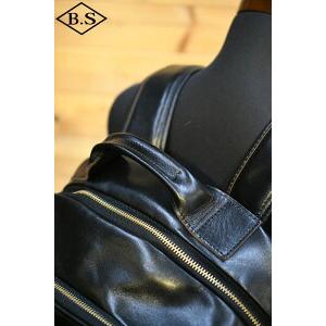 オーパス インセプション OPUS INCEPTION バックパック IPHSB-12 HORSE HIDE BACK PACK BLACK ホースハイド バックパック ブラックの画像