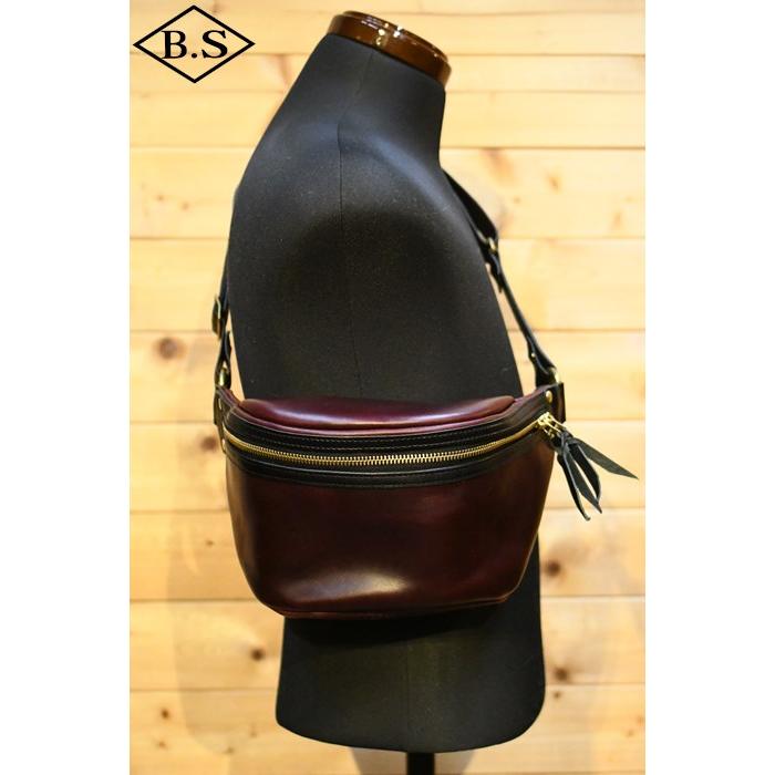 オーパス インセプション OPUS INCEPTION バッグ IPCEB-02 クロムエクセル レザーファニーパック CHROMEXCEL LEATHER FUNNY PACK BURGUNDYの画像