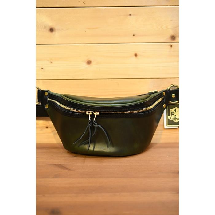 オーパス インセプション OPUS INCEPTION バッグ IPCEB-02 クロムエクセル レザーファニーパック CHROMEXCEL LEATHER FUNNY PACK GREENの画像