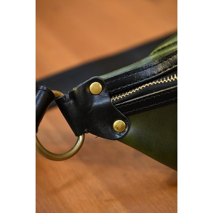 オーパス インセプション OPUS INCEPTION バッグ IPCEB-02 クロムエクセル レザーファニーパック CHROMEXCEL LEATHER FUNNY PACK GREENの画像