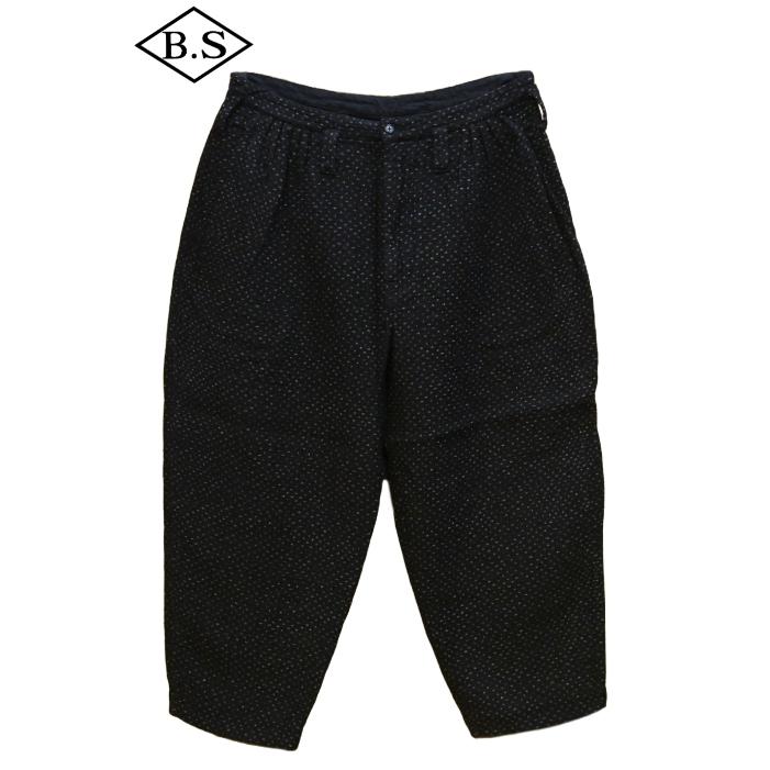 【sale20％OFF】ポータークラシック PORTER CLASSIC パンツ PC-059-2904-0010 NEW SASHIKO BEBOP PANTS BLACK ブラックの画像