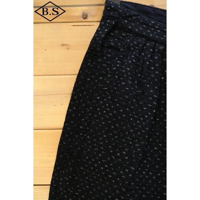 【sale20％OFF】ポータークラシック PORTER CLASSIC パンツ PC-059-2904-0010 NEW SASHIKO BEBOP PANTS BLACK ブラックの画像