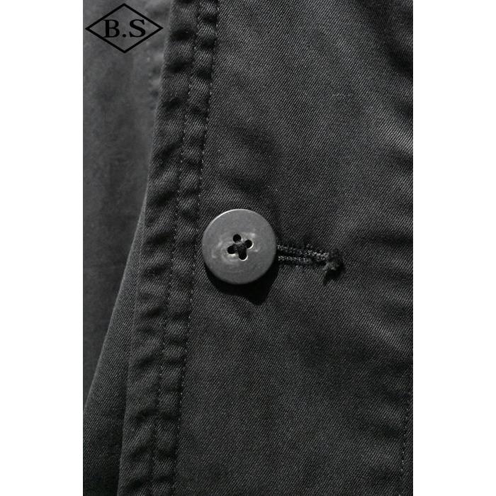【sale20％OFF】ポータークラシック PORTER CLASSIC アウター ERNEST GABARDINE SWING COAT アーネストギャバジン スウィングコート BLACKの画像
