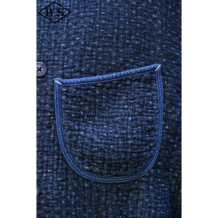 【sale20％OFF】ポータークラシック PORTER CLASSIC アウター PC-059-2602-0040 NEW SASHIKO DOUBLE JACKET BLUEの画像