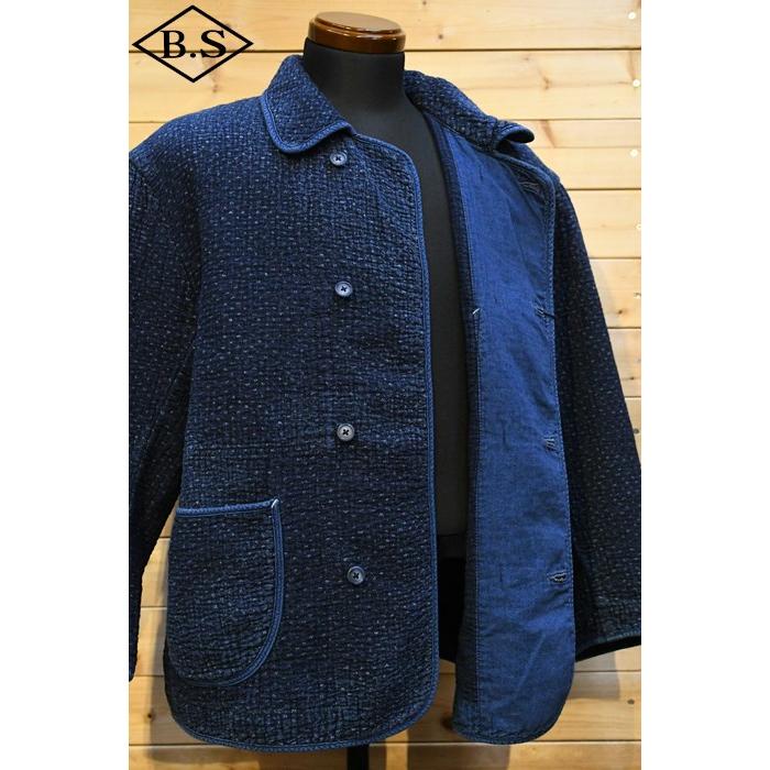 【sale20％OFF】ポータークラシック PORTER CLASSIC アウター PC-059-2602-0040 NEW SASHIKO DOUBLE JACKET BLUEの画像